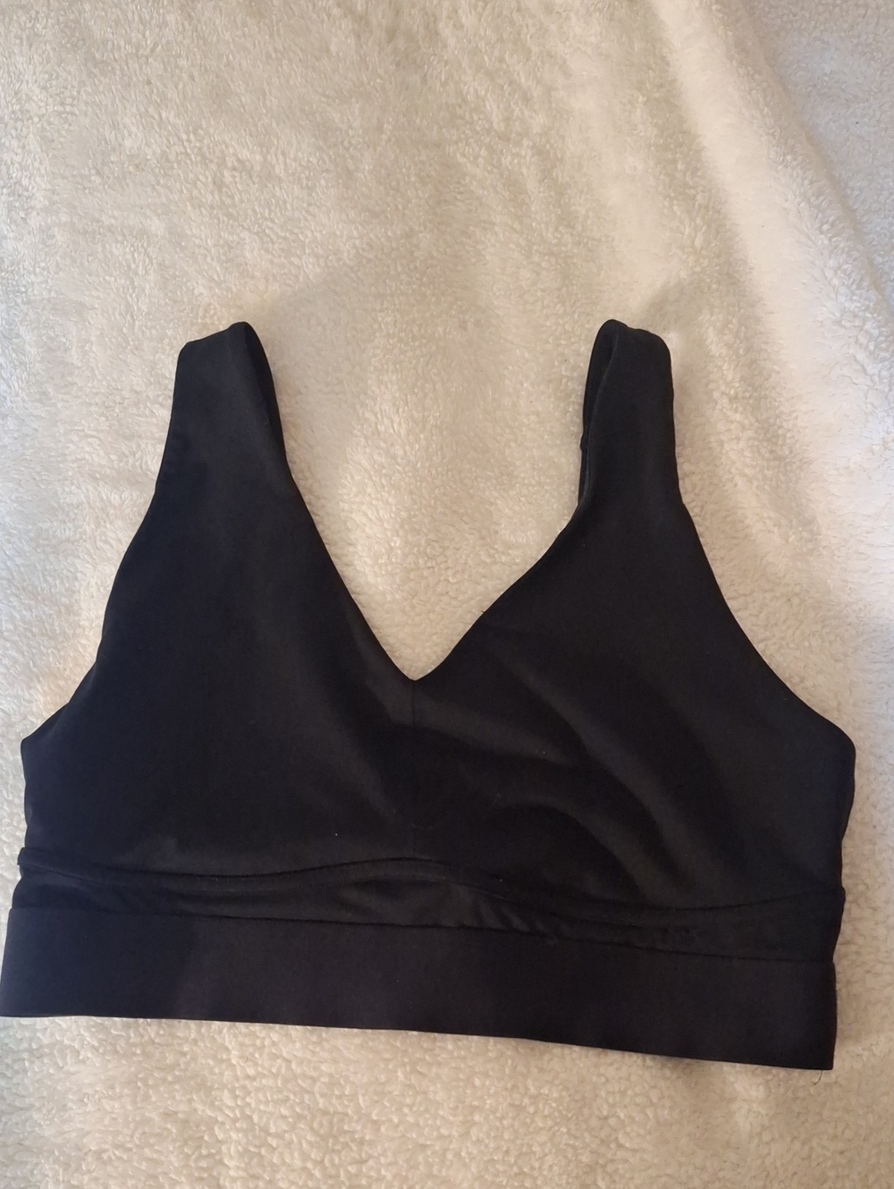 Fabletics Black V-Neck Wireless Sports Bralette